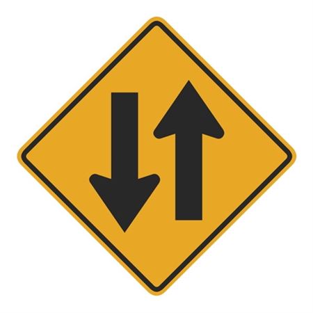 Two Way Traffic (Graphic) Sign 24" x 24"
